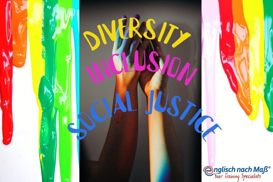 Text: Diversity Inclusion Social Justice
