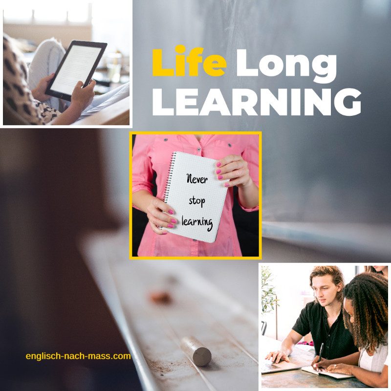 Bildcollage lebenslanges Lernen Life Long Learning